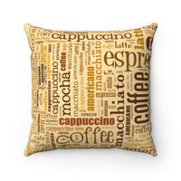 Coffee & Caffe Boho chic Elegant Lucrative Stylish design Square Pillow