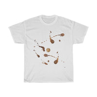 Coffee stains Unisex Cotton T-shirt