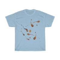 Coffee stains Unisex Cotton T-shirt