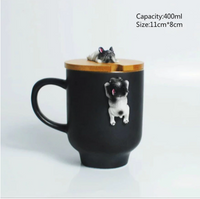 3D Corgi & French Bulldog hand made Coffee Mugs with Lid