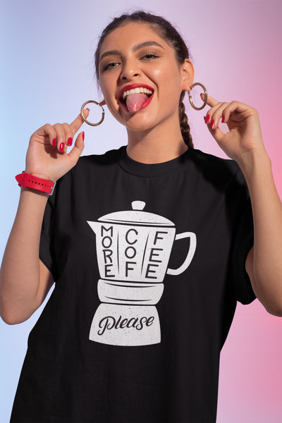 More coffee please Unisex  Cotton T-shirt