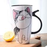 Cute Cat Ceramics Coffee Mug - [HUGE Capacity - 20.3OZ Treat Yourself!]