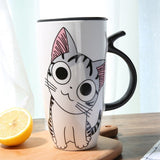 Cute Cat Ceramics Coffee Mug - [HUGE Capacity - 20.3OZ Treat Yourself!]