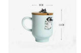 3D Corgi & French Bulldog hand made Coffee Mugs with Lid