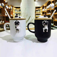 3D Corgi & French Bulldog hand made Coffee Mugs with Lid