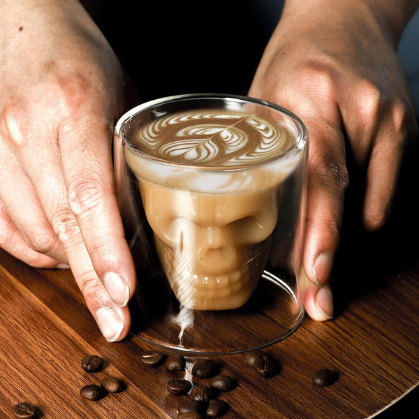 Skull Glass Coffee Mug