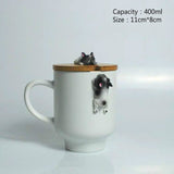 3D Corgi & French Bulldog hand made Coffee Mugs with Lid